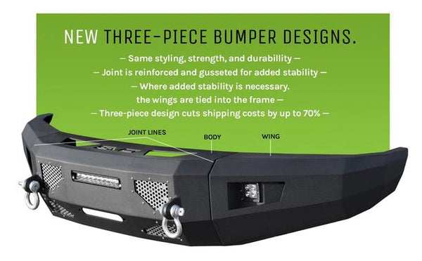 2006-09 Dodge Ram 2500/3500 DV8 Offroad Steel Front Bumper