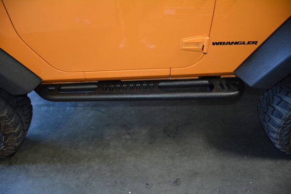 2007-18 Jeep JK 2-Door DV8 Offroad Tube Rock Sliders With Step