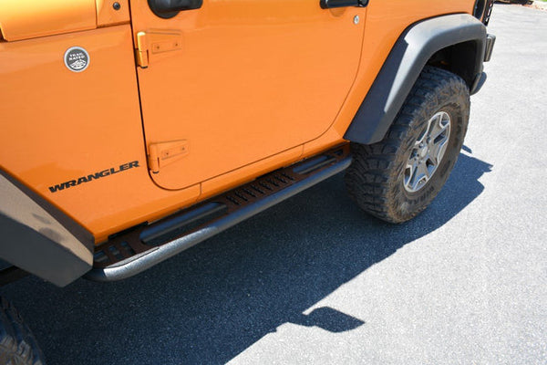 2007-18 Jeep JK 2-Door DV8 Offroad Tube Rock Sliders With Step