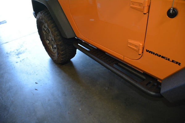 2007-18 Jeep JK 2-Door DV8 Offroad Tube Rock Sliders With Step