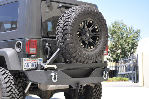 2007-18 Jeep JK DV8 Offroad RS-1 Mid Width Rear Bumper & Tire Carrier