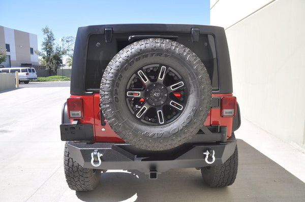 2007-18 Jeep JK DV8 Offroad RS-2 Rear Bumper & Single Action Tire Carrier