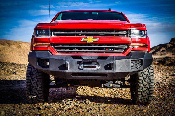 2016-18 Silverado 1500 DV8 Offroad Steel Front Bumper