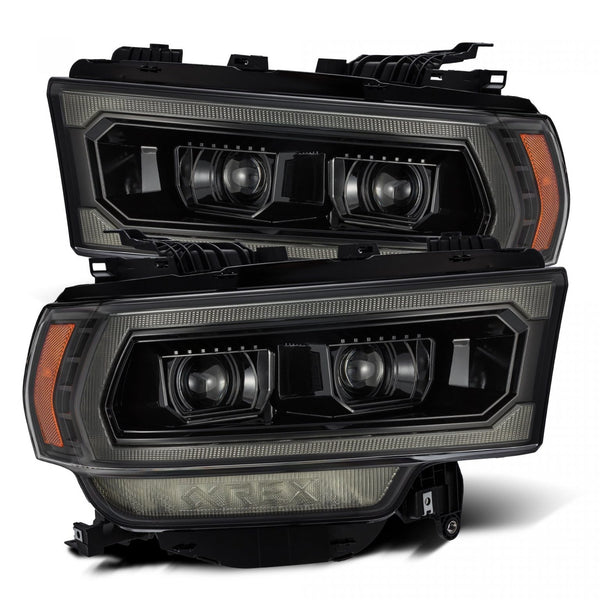 2019-22 Ram 2500/3500 Alpharex LUXX-Series LED Projector Headlights - Alpha Black