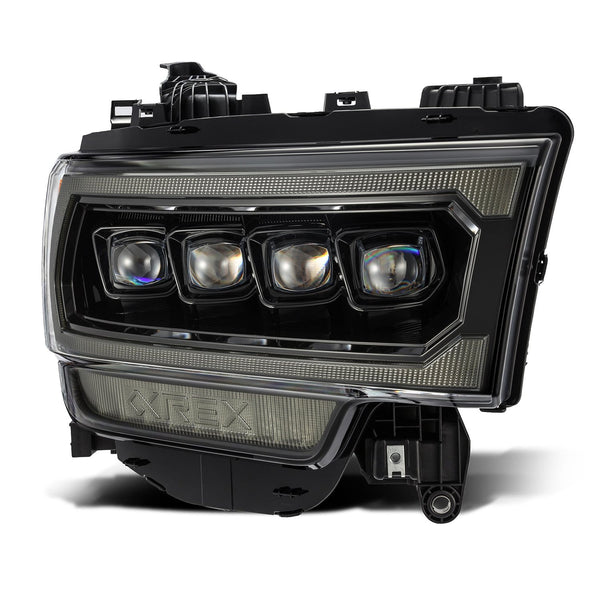 2019-22 Ram 2500/3500 Alpharex NOVA-Series LED Projector Headlights - Alpha Black