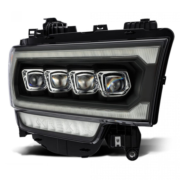 2019-22 Ram 2500/3500 Alpharex NOVA-Series LED Projector Headlights - Black