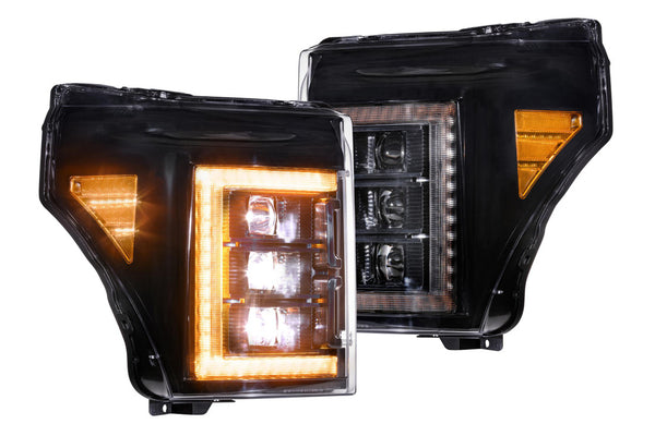 2011-16 F250/350 Morimoto XB LED Headlights - Amber DRL's