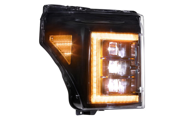 2011-16 F250/350 Morimoto XB LED Headlights - Amber DRL's