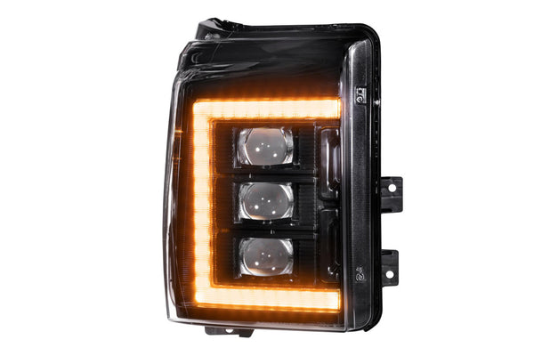 2011-16 F250/350 Morimoto XB LED Headlights - Amber DRL's