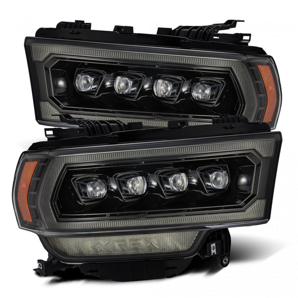 2019-22 Ram 2500/3500 Alpharex NOVA-Series LED Projector Headlights - Alpha Black