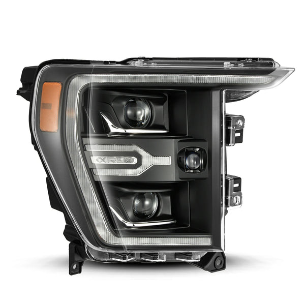 2021-22 F150 Alpharex LUXX-Series LED Projector Headlights Black