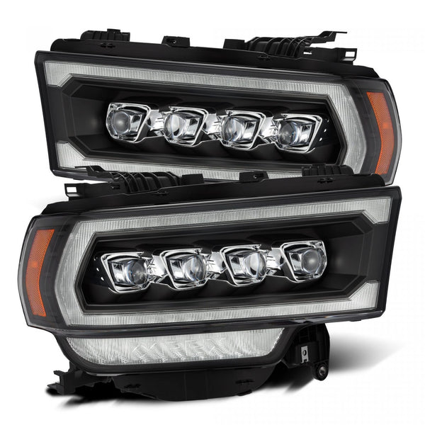 2019-22 Ram 2500/3500 Alpharex NOVA-Series LED Projector Headlights - Black