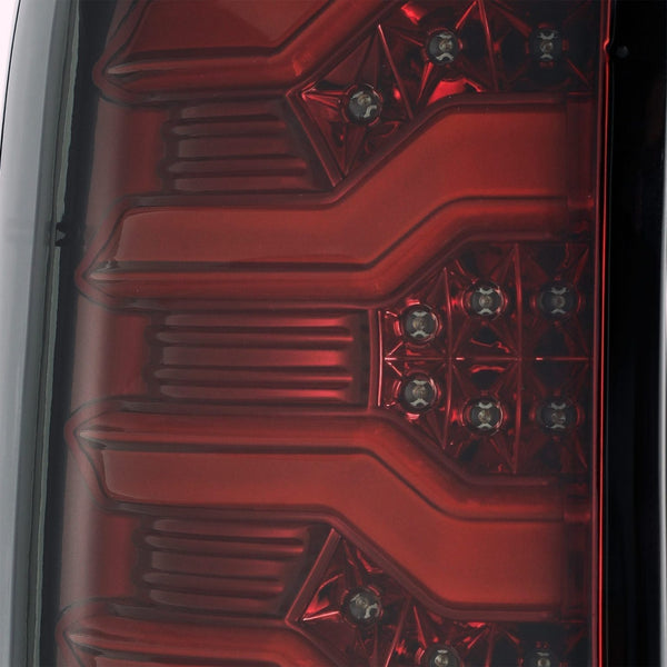 2015-19 Silverado 2500/3500 - 2014-18 Silverado 1500 Alpharex PRO-Series LED Tail Lights - Red Smoke