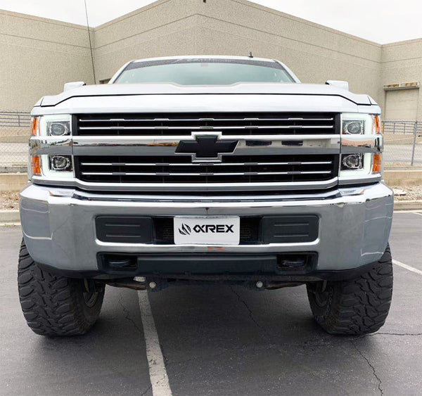 2015-19 Silverado 2500/3500 Alpharex PRO-Series Projector Headlights - Jet Black