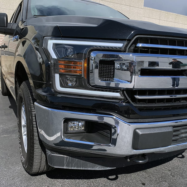 2018-20 F150 Alpharex PRO-Series Projector Headlights Black