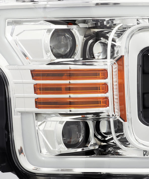 2018-20 F150 Alpharex PRO-Series Projector Headlights Chrome