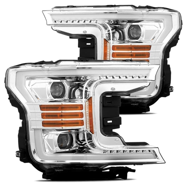 2018-20 F150 Alpharex PRO-Series Projector Headlights Chrome