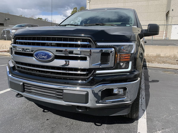 2018-20 F150 Alpharex PRO-Series Projector Headlights Jet Black