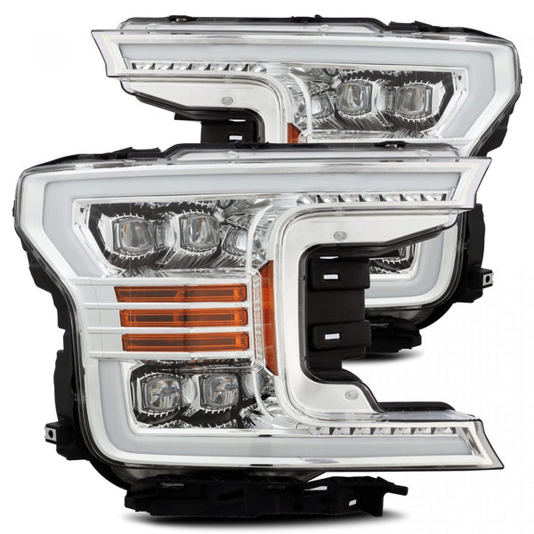 2018-20 F150 Alpharex NOVA-Series LED Projector Headlights Chrome