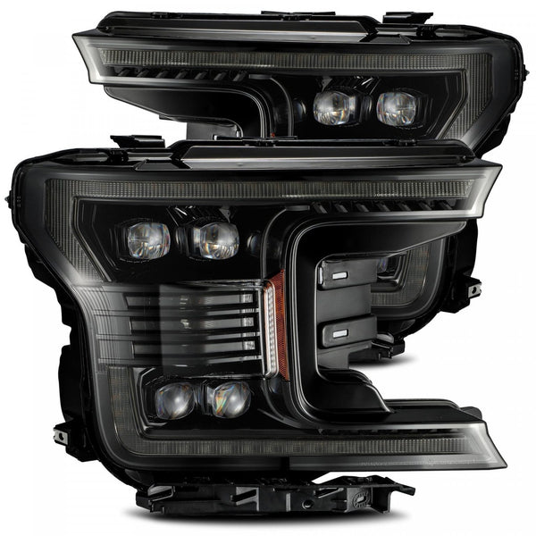 2018-20 F150 Alpharex NOVA-Series LED Projector Headlights Alpha-Black