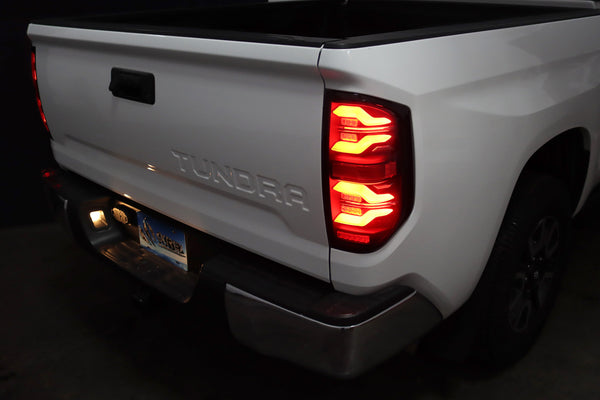 2014-21 Tundra Alpharex LUXX-Series LED Tail Lights - Alpha Black