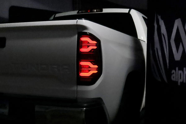 2014-21 Tundra Alpharex LUXX-Series LED Tail Lights - Alpha Black