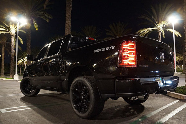 2019-22 Ram 1500 Alpharex LUXX-Series LED Tail Lights - Alpha Black