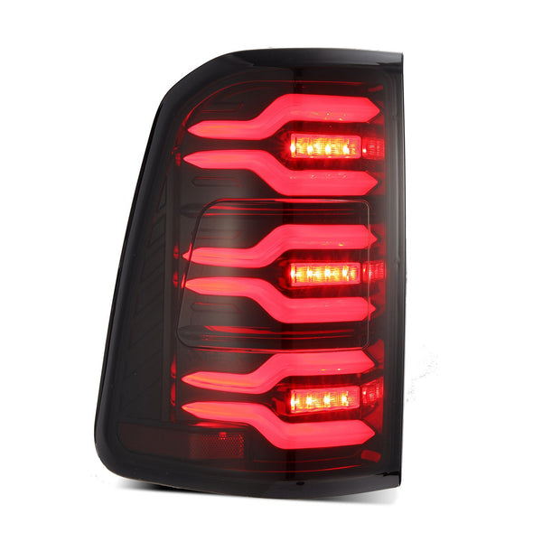 2019-22 Ram 1500 Alpharex LUXX-Series LED Tail Lights - Black Red