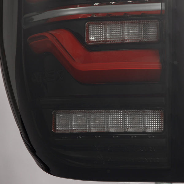 2014-21 Tundra Alpharex LUXX-Series LED Tail Lights - Black Red