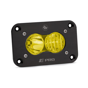 Baja Designs S2 Pro Black Flush Mount LED - Amber