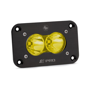 Baja Designs S2 Pro Black Flush Mount LED - Amber