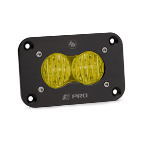 Baja Designs S2 Pro Black Flush Mount LED - Amber