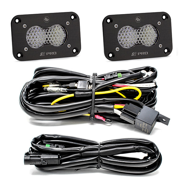 Baja Designs S2 Pro Black Flush Mount LED Reverse Kit