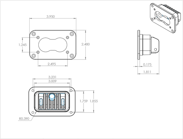 Baja Designs S2 Pro Black Flush Mount LED Reverse Kit