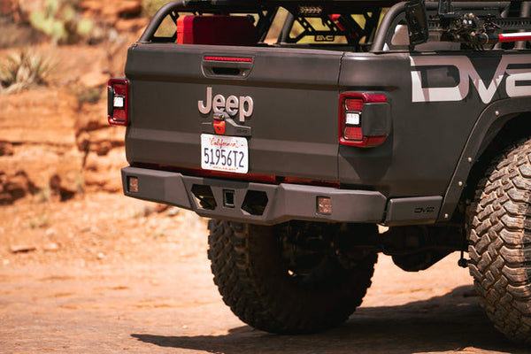 2020-22 Jeep Gladiator DV8 Offroad Ultra Slim High Clearance Rear Bumper