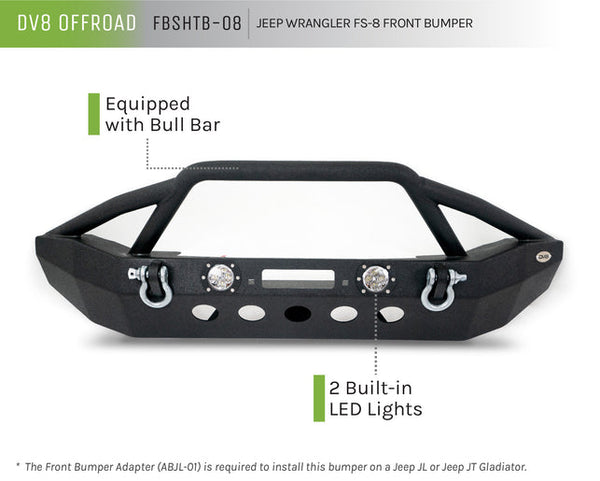 Jeep Wrangler DV8 Offroad FS-8 Front Bumper