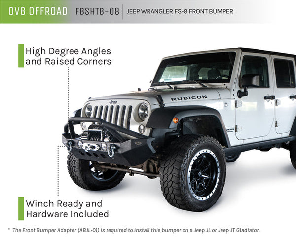 Jeep Wrangler DV8 Offroad FS-8 Front Bumper