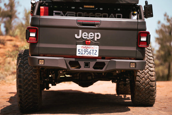 2020-22 Jeep Gladiator DV8 Offroad Ultra Slim High Clearance Rear Bumper